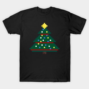 Christmas Tree Pixel Art T-Shirt